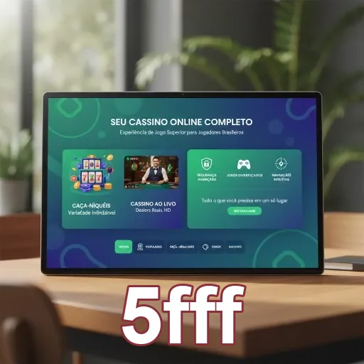 Jogador utilizando o aplicativo cassino 5fff em um celular